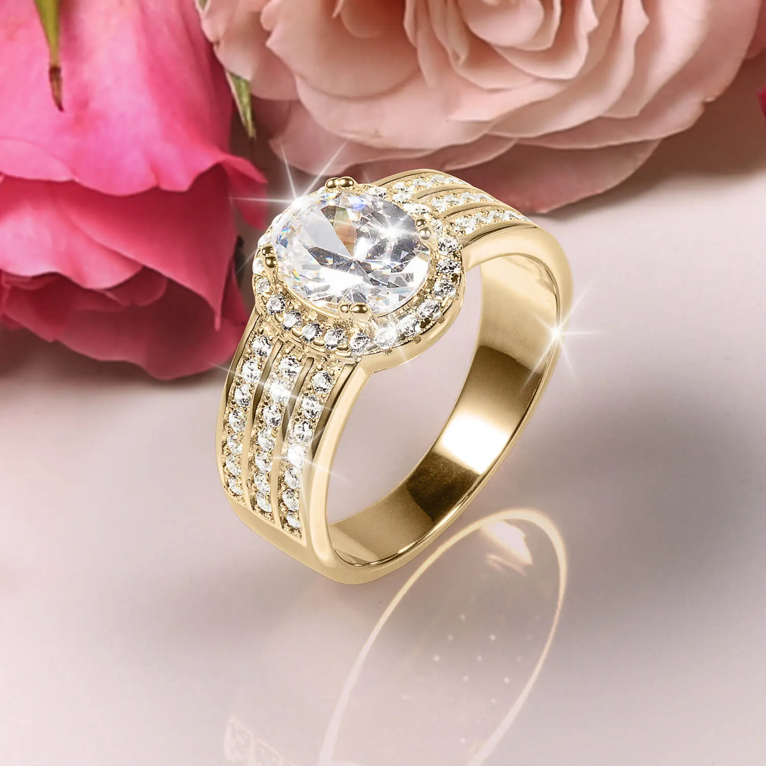 Golden Aura Ladies Ring