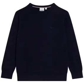 Hugo Boss Boys Sweater Embroidery _Navy J25M49-849