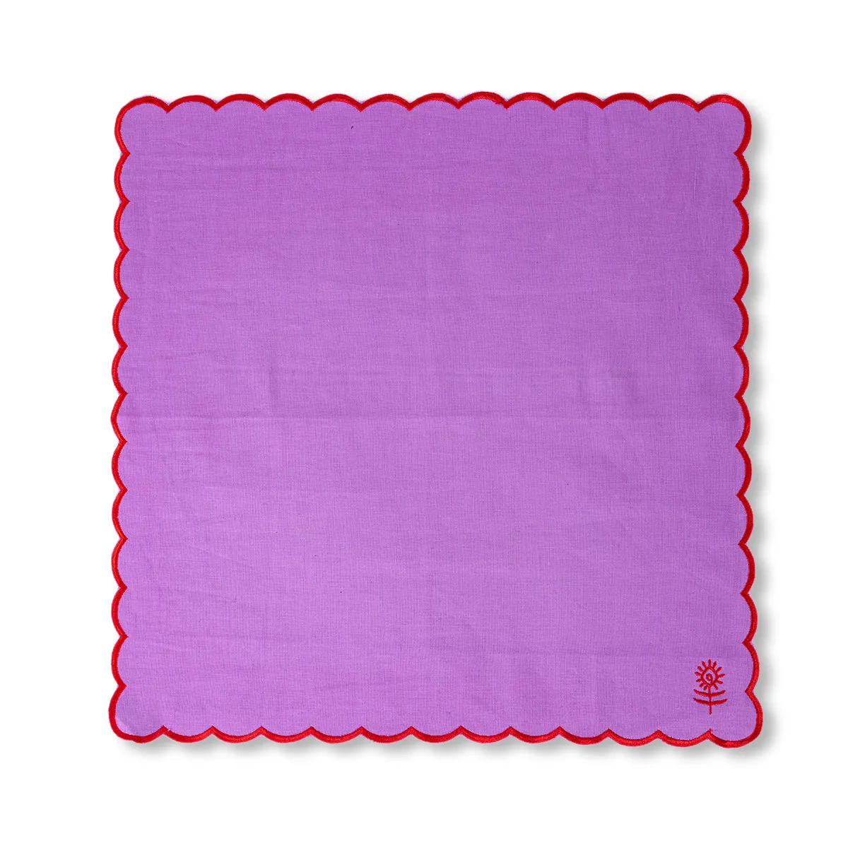 Icon Linen Napkins S/4 - Lilac   Cherry