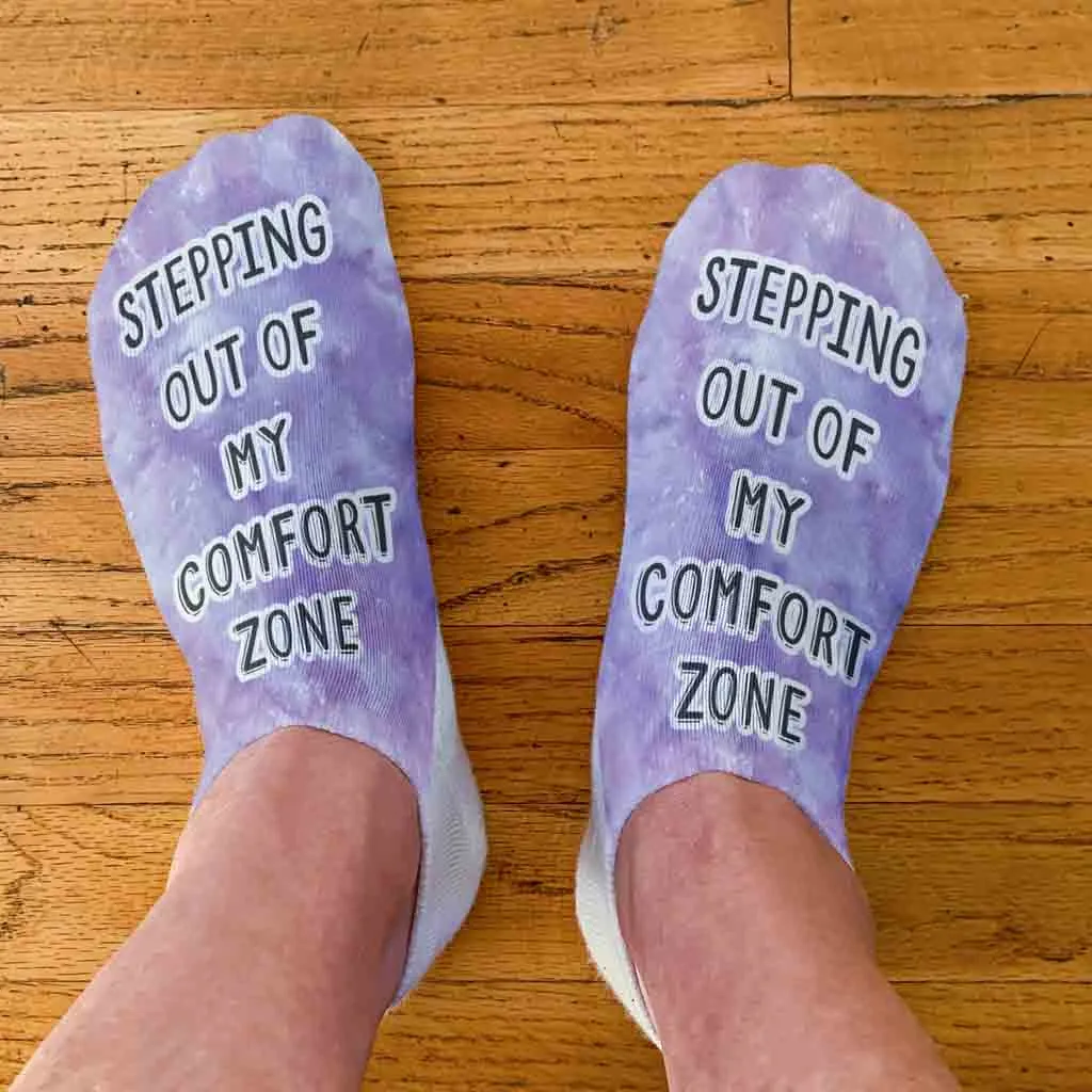 Inspiring Quote Printed on No Show Socks