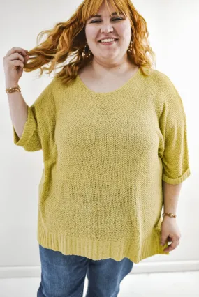 It's A Breeze Curvy Sweater Knit Top