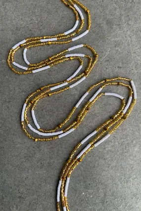 Ivory Coast Flat Tie On Waist Beads