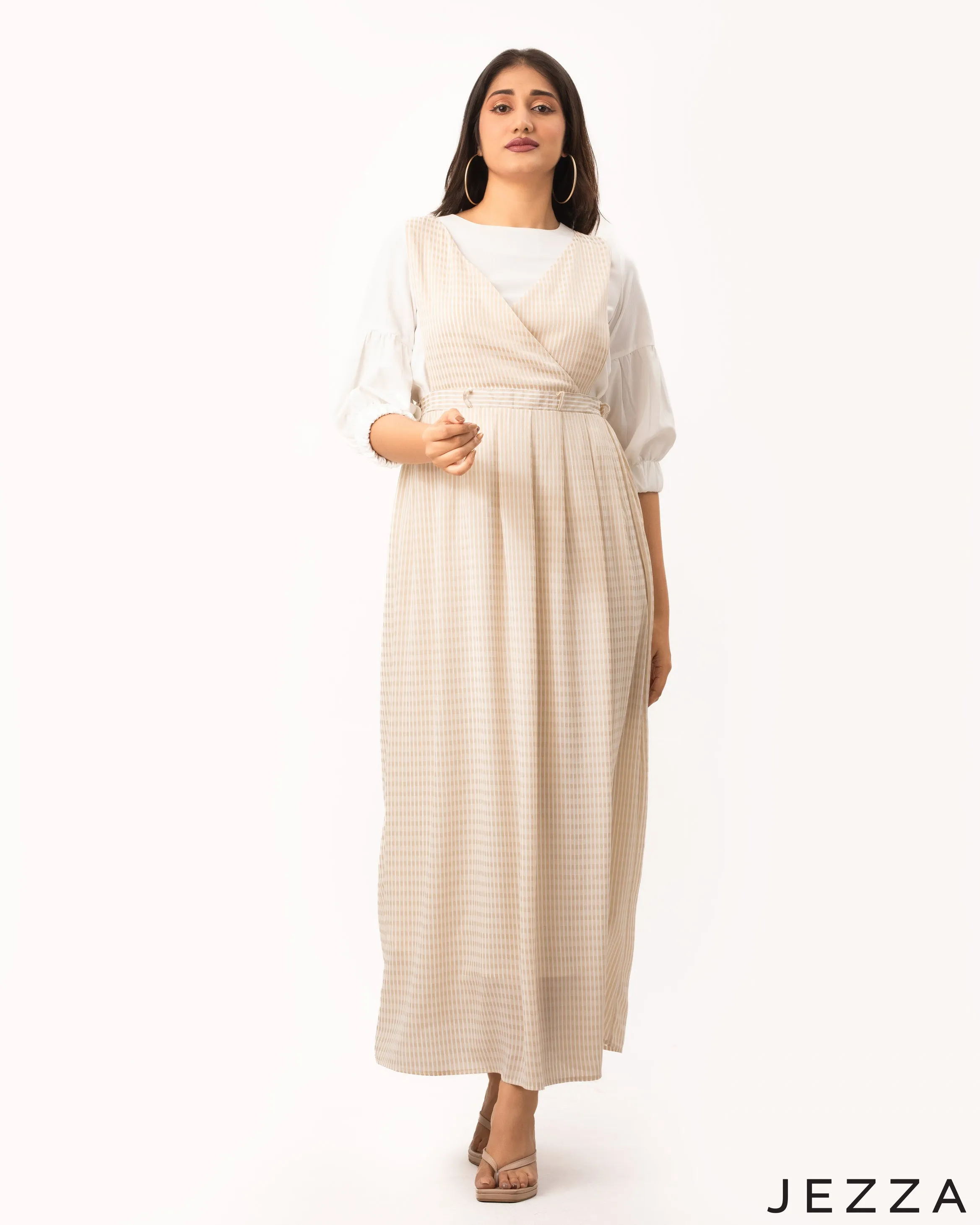 JEZZA Women's Modest Pinafore Dress 46361/47071