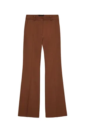 Joseph Gabardine Stretch Tafira Trousers - Mahogany