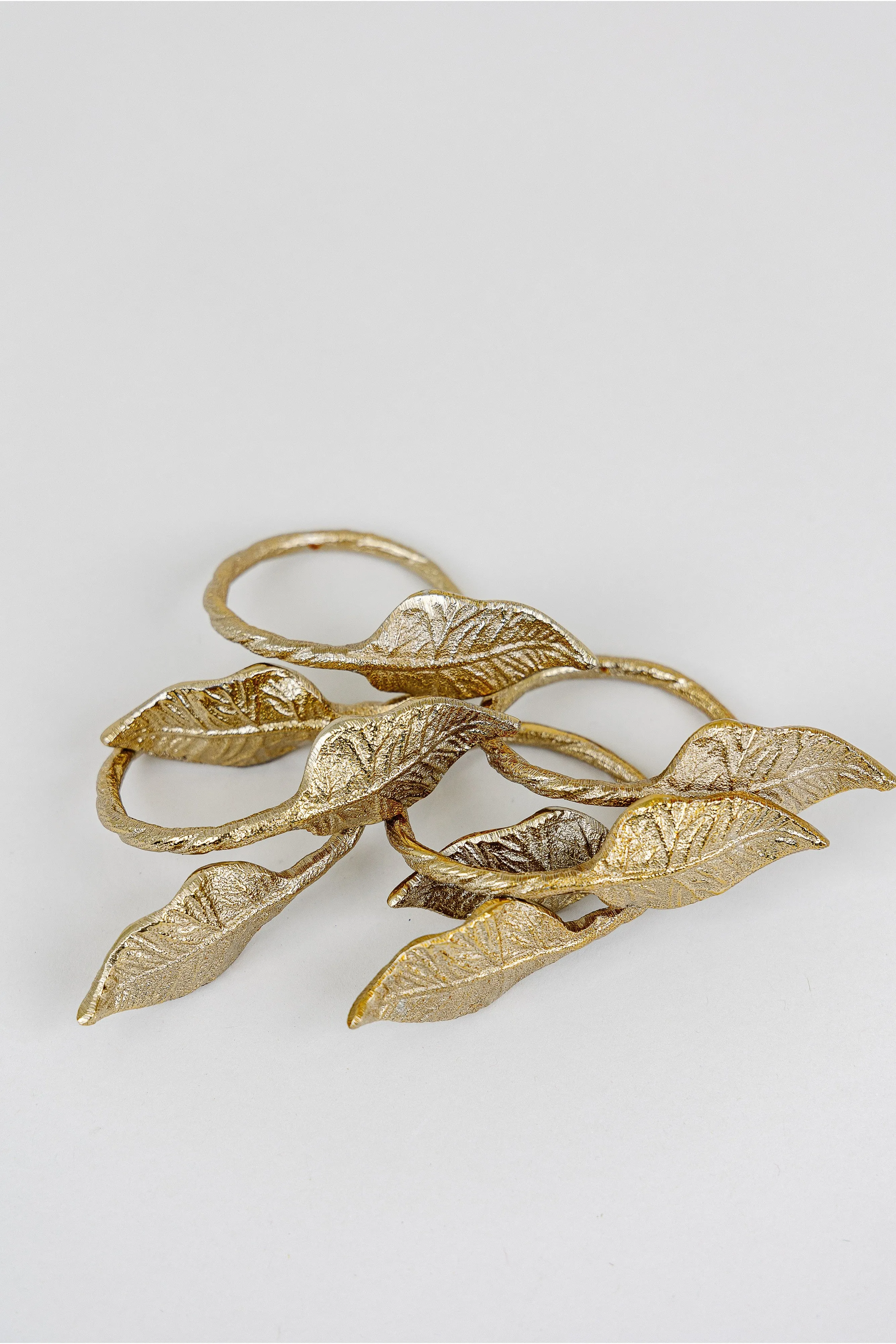 Leaf Napkin Ring Set