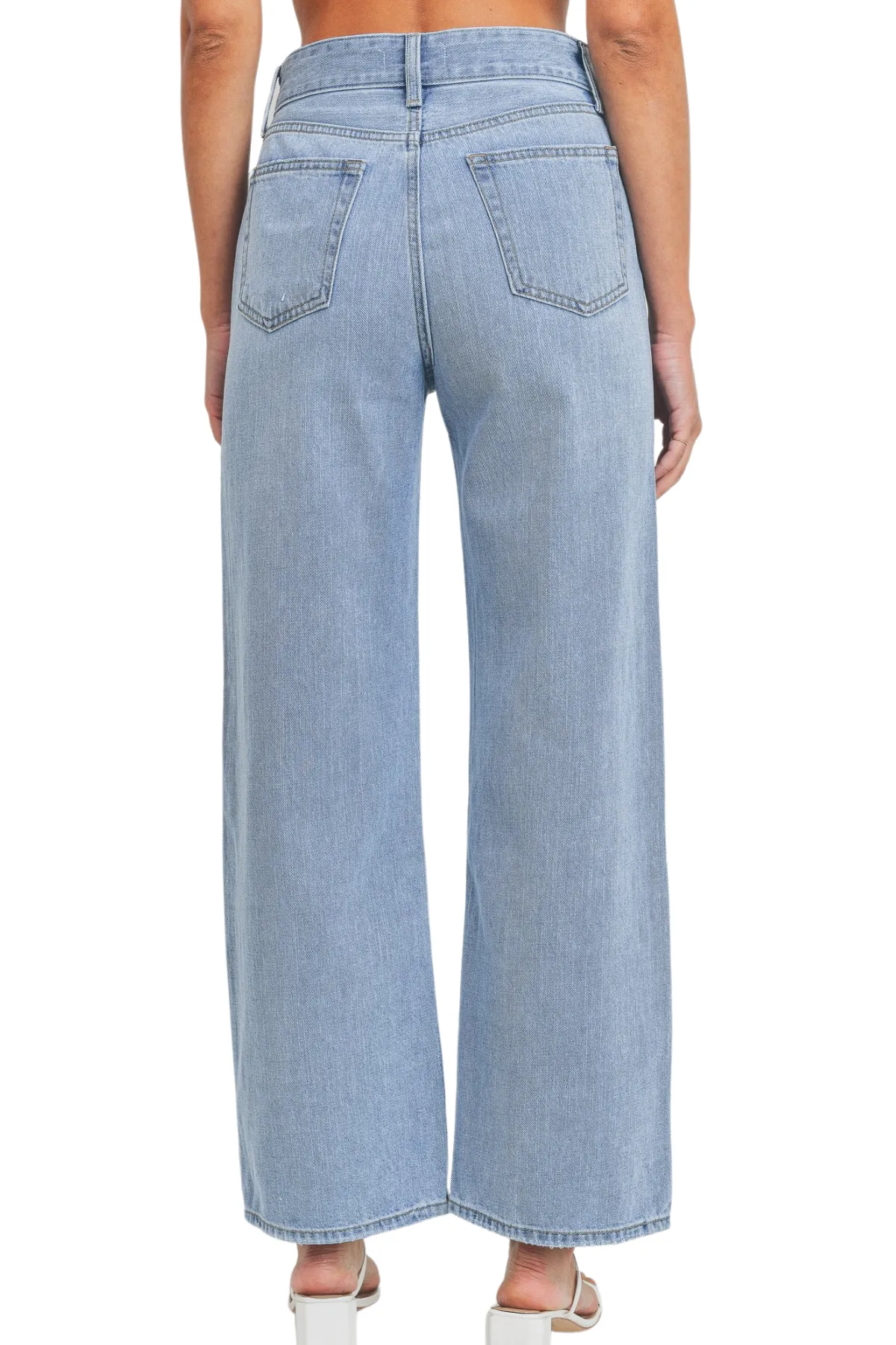 Light Wash Barrel Leg Denim