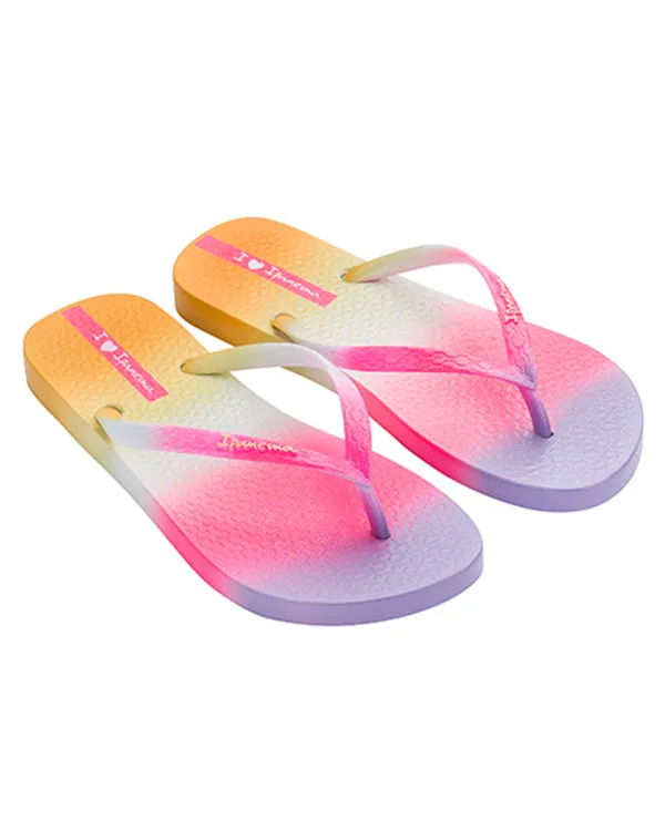 Lilac & Yellow Beach Flops