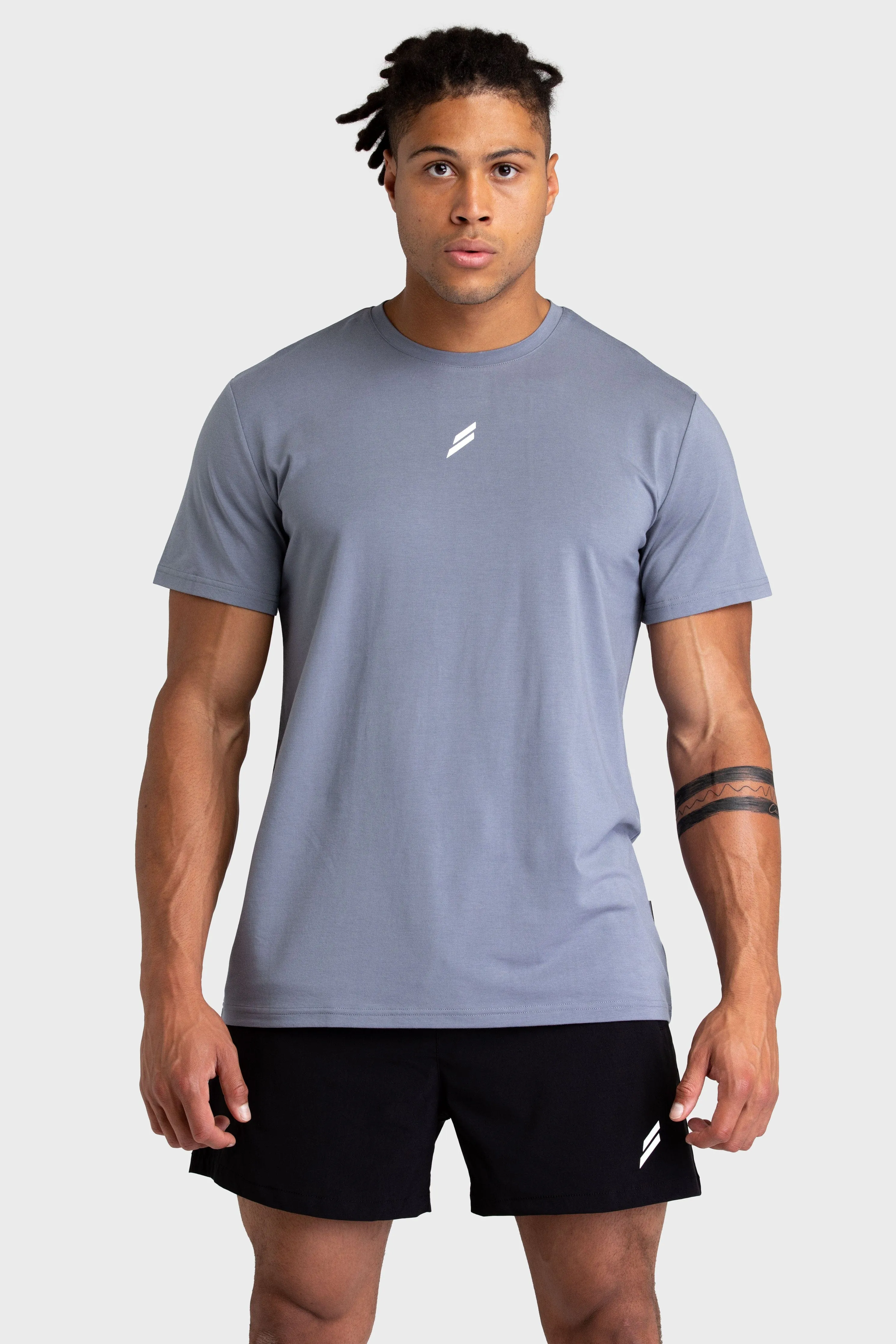 Mark Regular Fit Tee - Charcoal