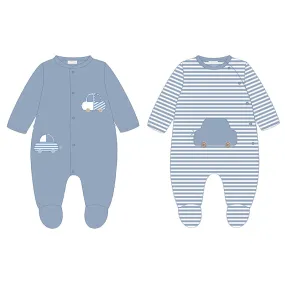 Mayoral Baby Blue Onesie Set of Two _ 1726-42