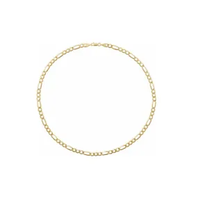 MEN'S SOLID GOLD 5.5MM FIGARO BRACELET