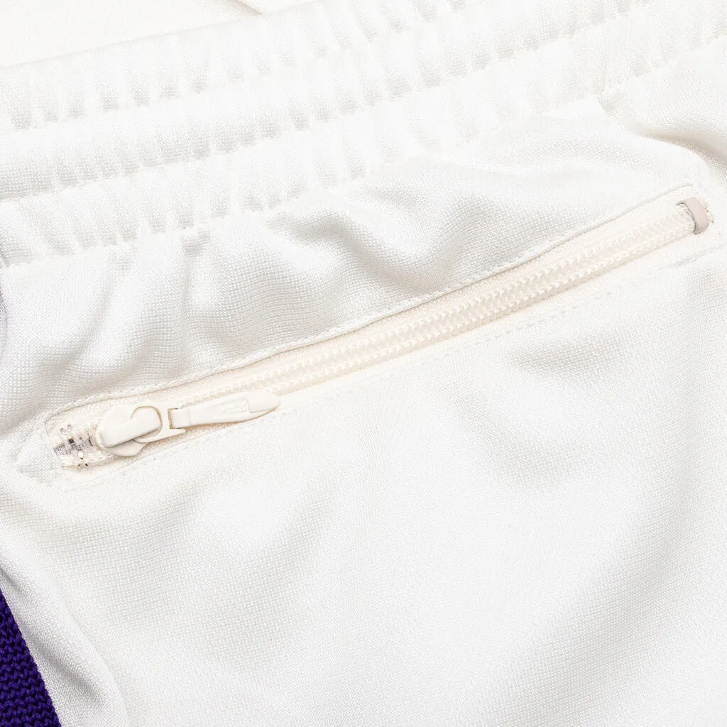 Narrow Track Pant Poly Smooth - Ice White