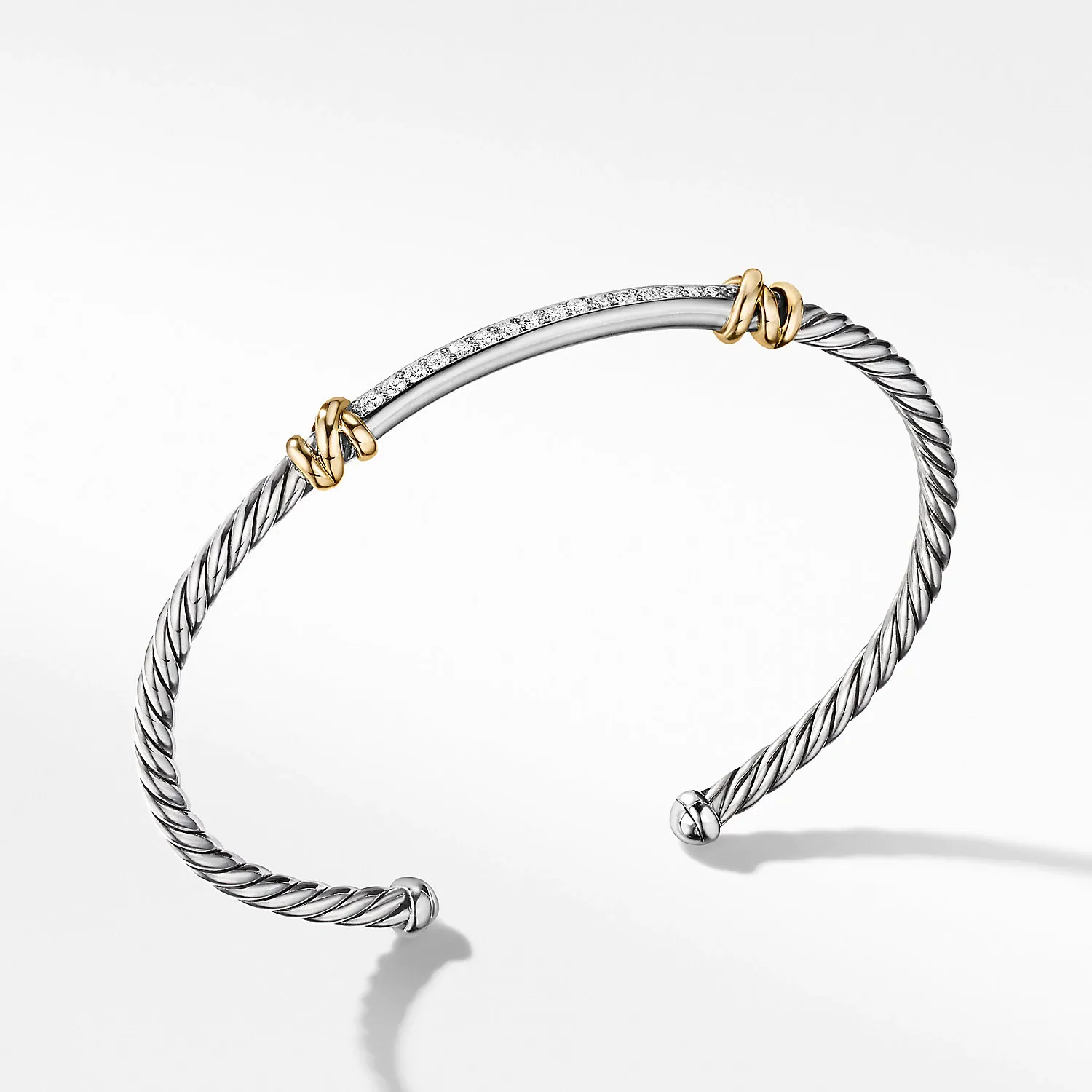 Petite Helena Two Station Wrap Bracelet with 18K Yellow Gold with Diamonds