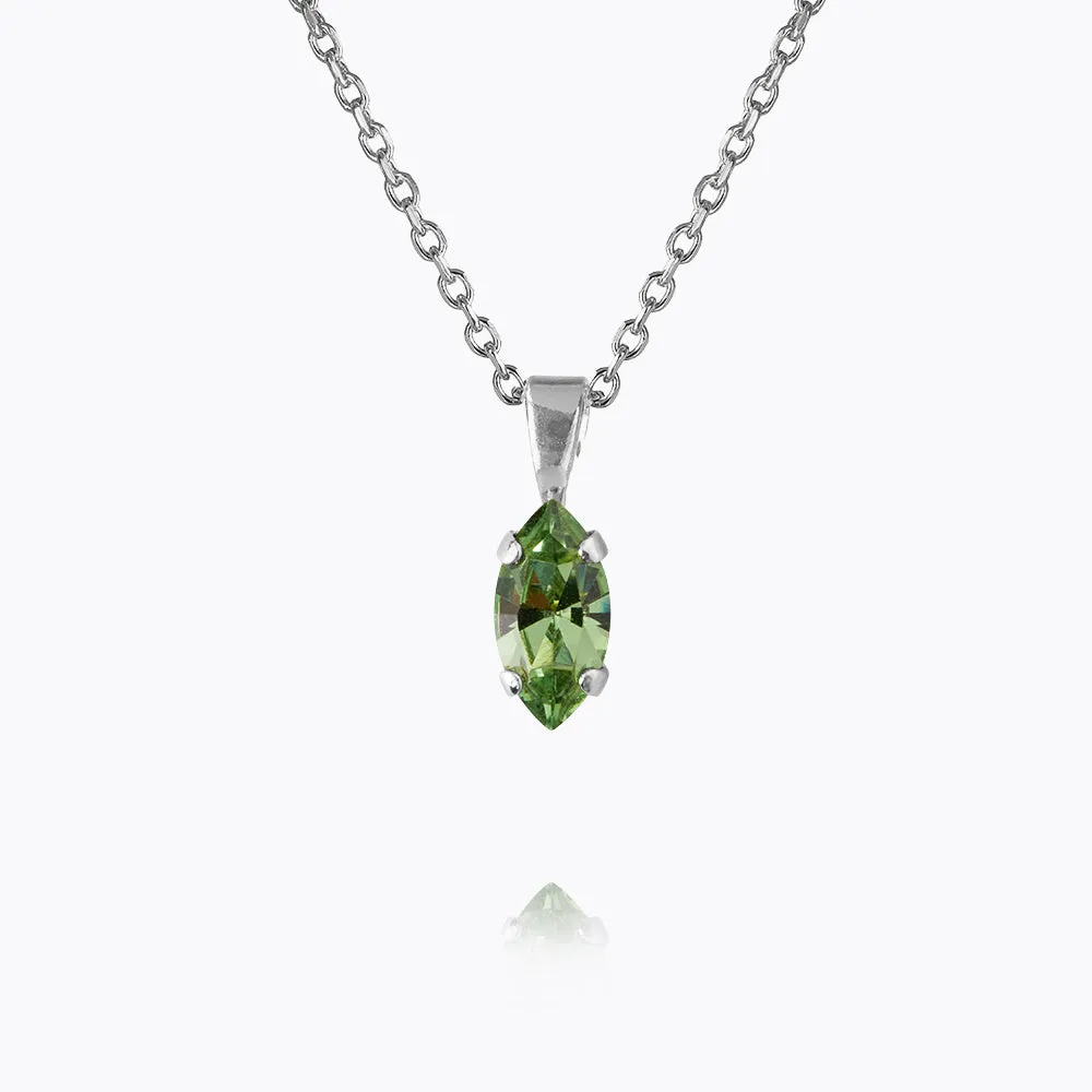 Petite Navette Necklace / Peridot