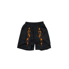 Pleasures Mens Flame Mesh Shorts