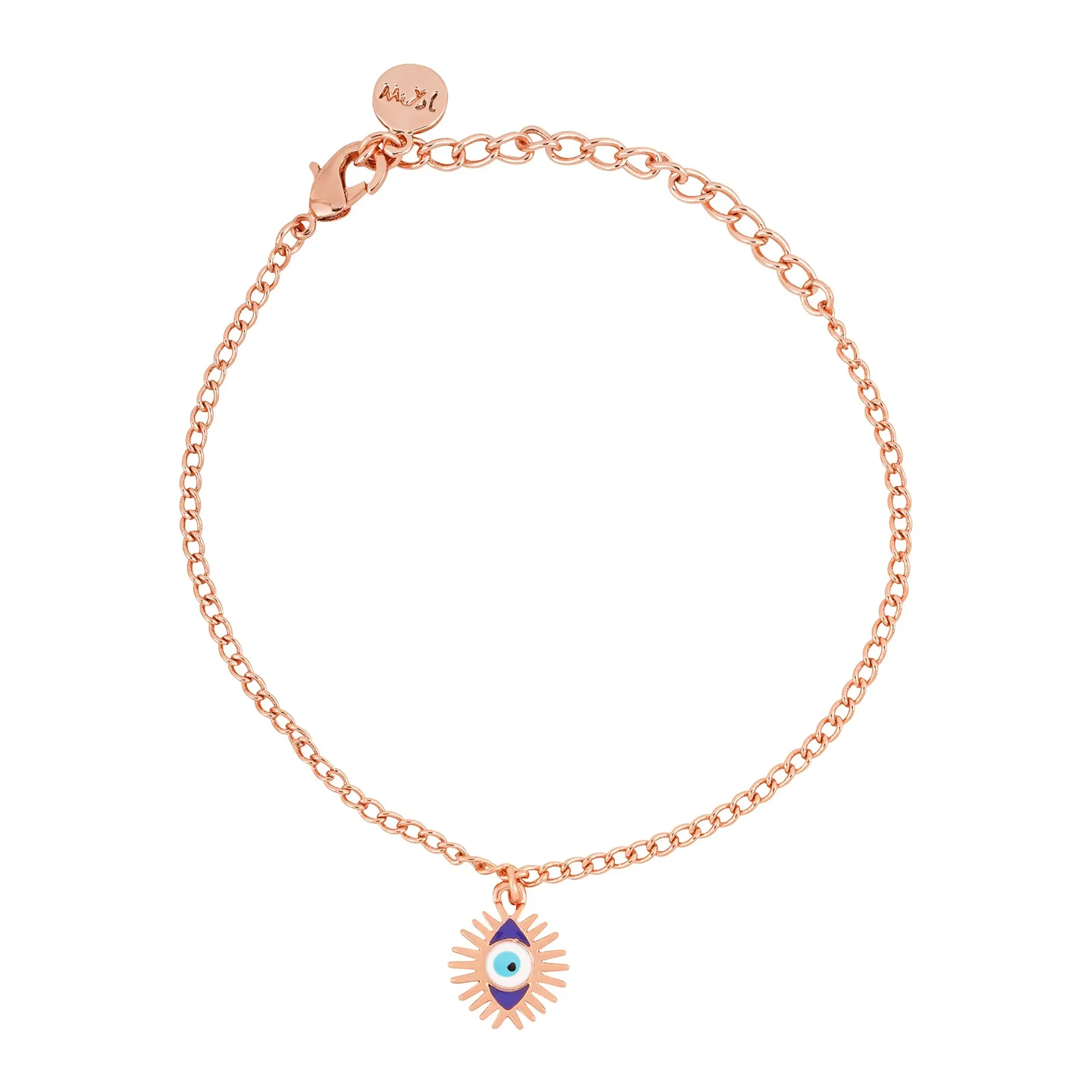 Power Of Eye Rosegold Charm Set