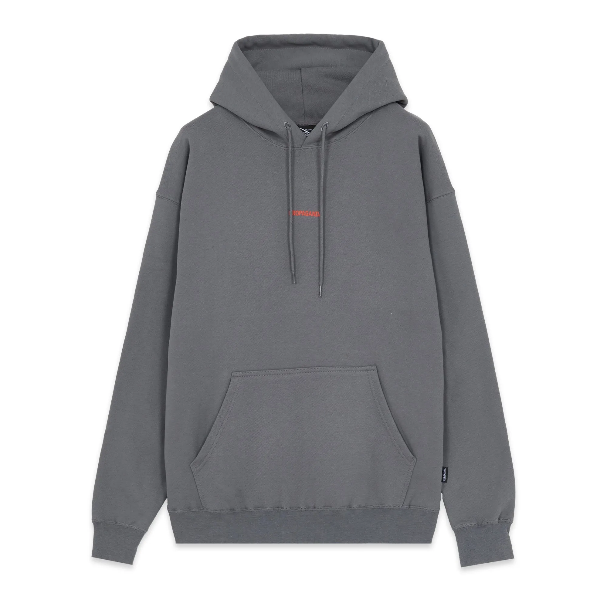 Propaganda Hoodie with kangaroo pocket Ribs Hoodie 22FWPRFE820-40 gray