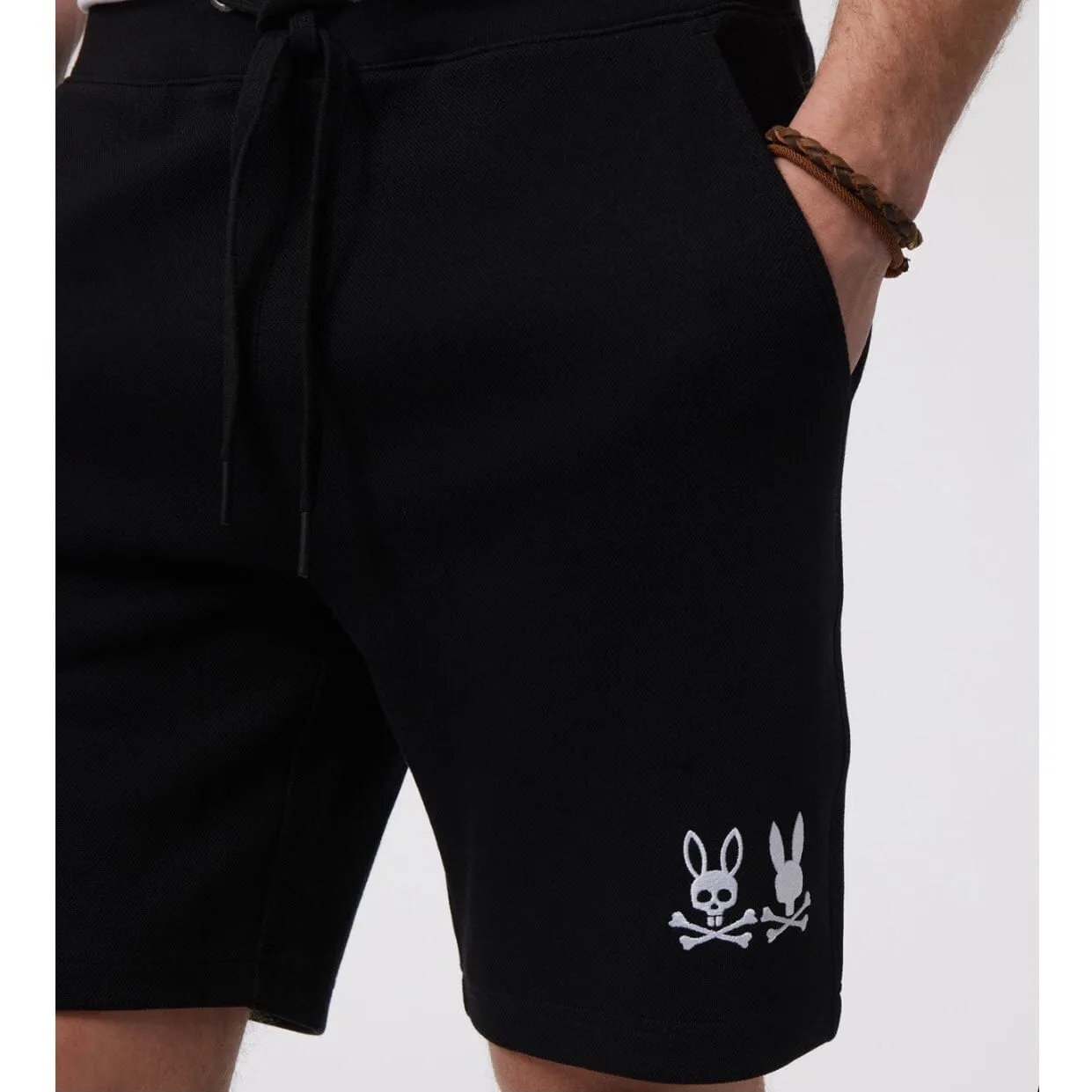 Psycho Bunny Kingwood Sweatshort (Black) B6R936Y1FT