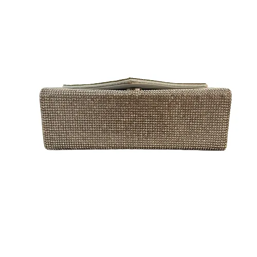 Quiz Silver Envelope Clutch | Like New |