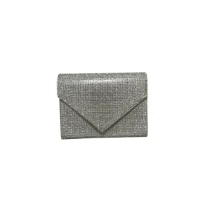 Quiz Silver Envelope Clutch | Like New |