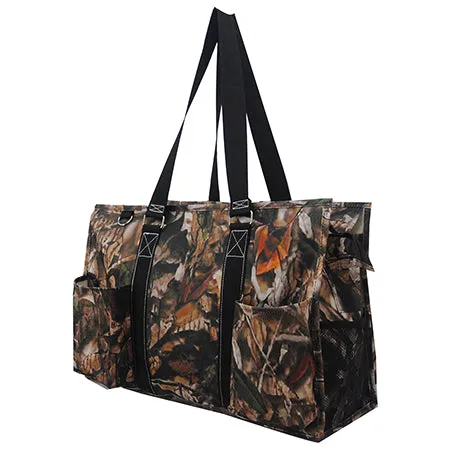 SALE ! Black Camo NGIL Zippered Caddy Large Organizer Tote Bag