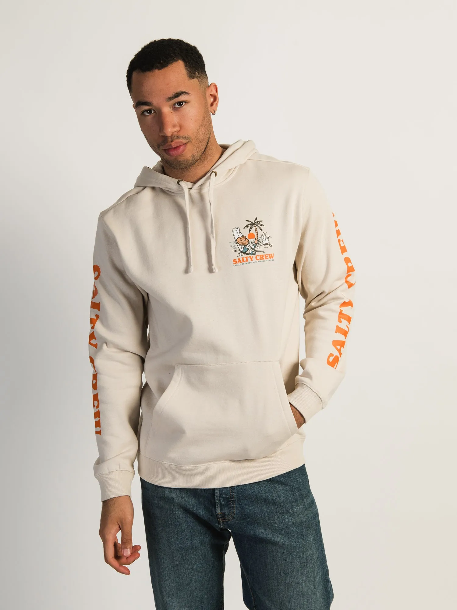 SALTY CREW SIESTA FLEECE PULLOVER HOODIE