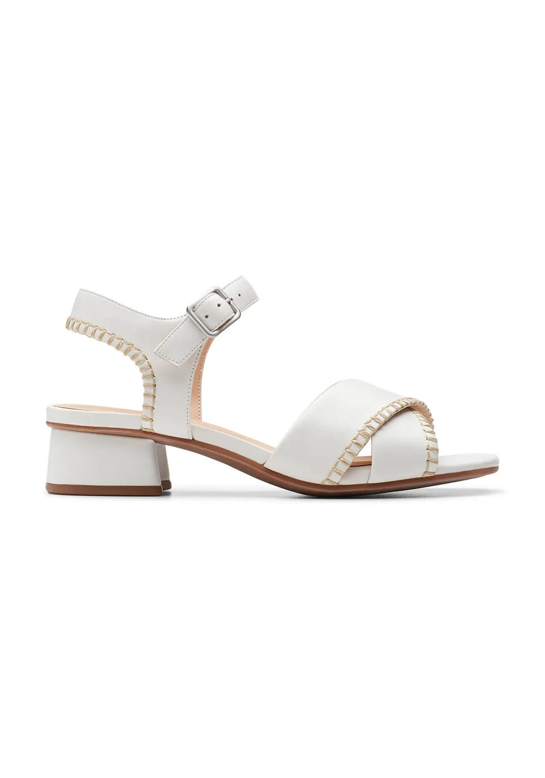 Serina35 Cross Sandal - White