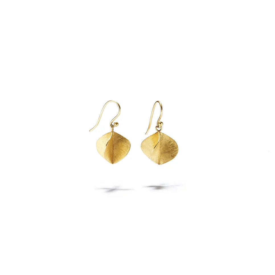 Small Gold Propeller Shaped Dangles