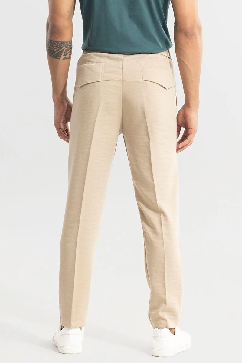 Soft Stride Beige Trouser