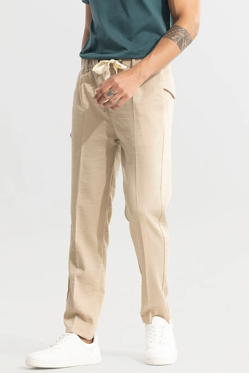 Soft Stride Beige Trouser