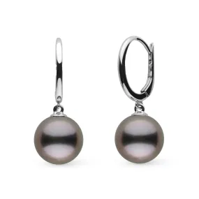 Solid Eternal Collection 9.0-10.0 mm Tahitian Pearl Earrings