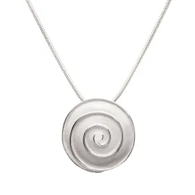 Solid Sterling Spiral Slider Pendant