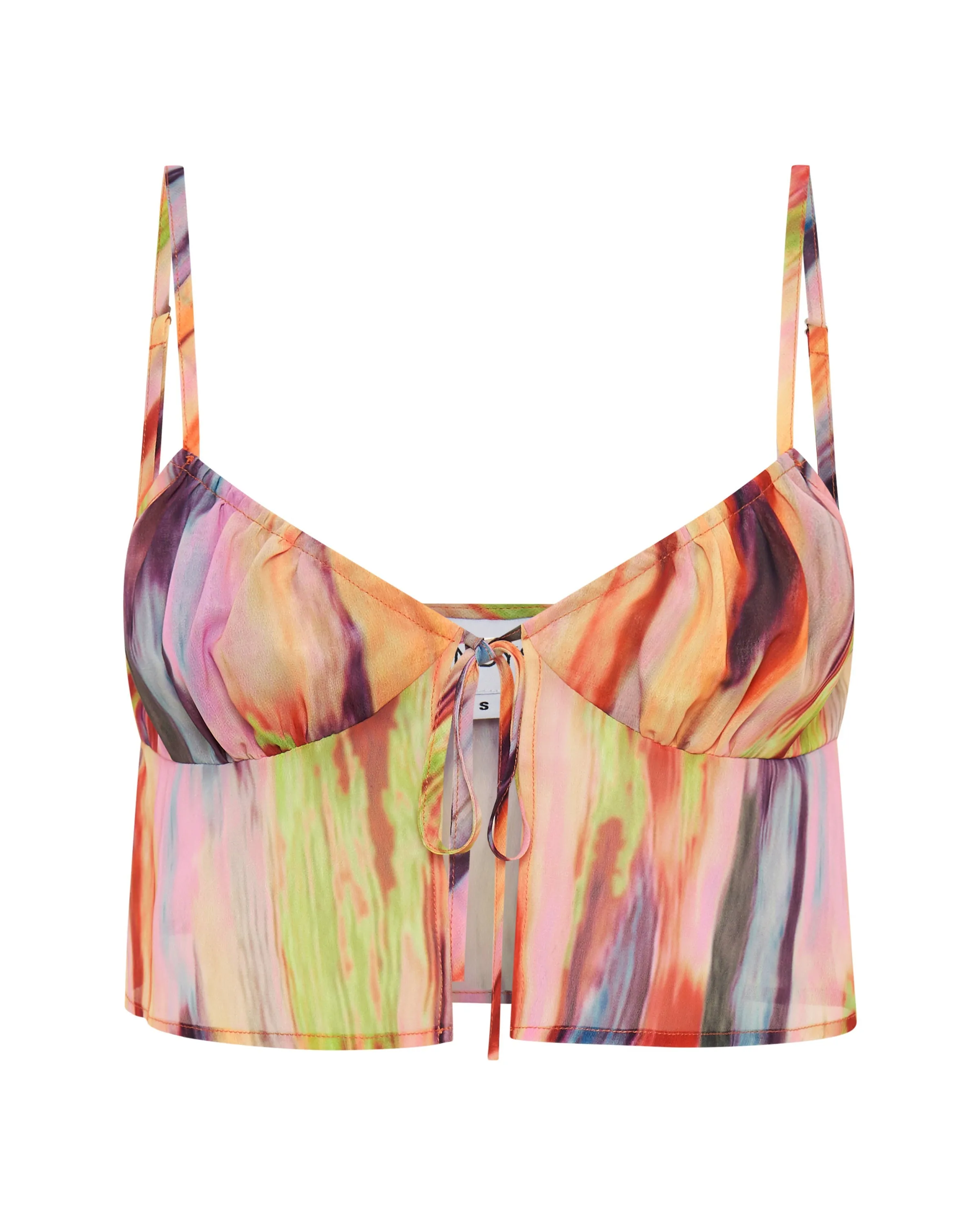 St Barts Tie Up Cami - Print