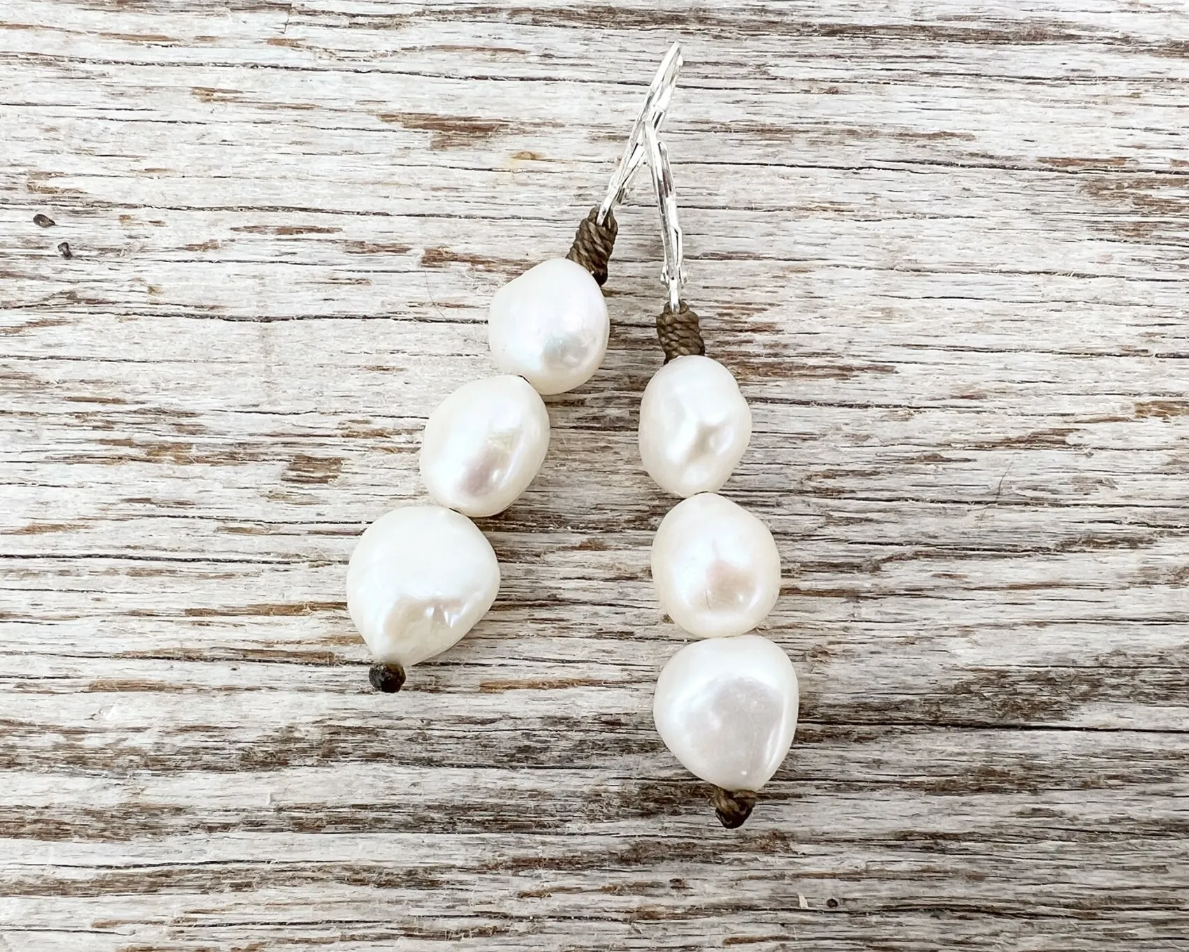 Stacked Pearl Earrings