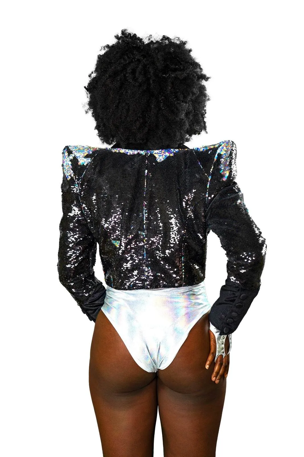 Stardust Jacket - Black & Holographic