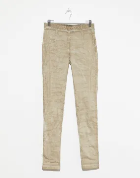 Straw Cloud Linen & Cotton Blend Slim Pants