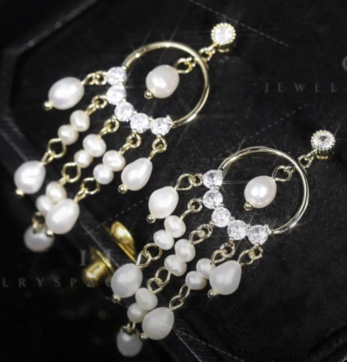 Temperament Baroque Pearl Earrings LJ12A