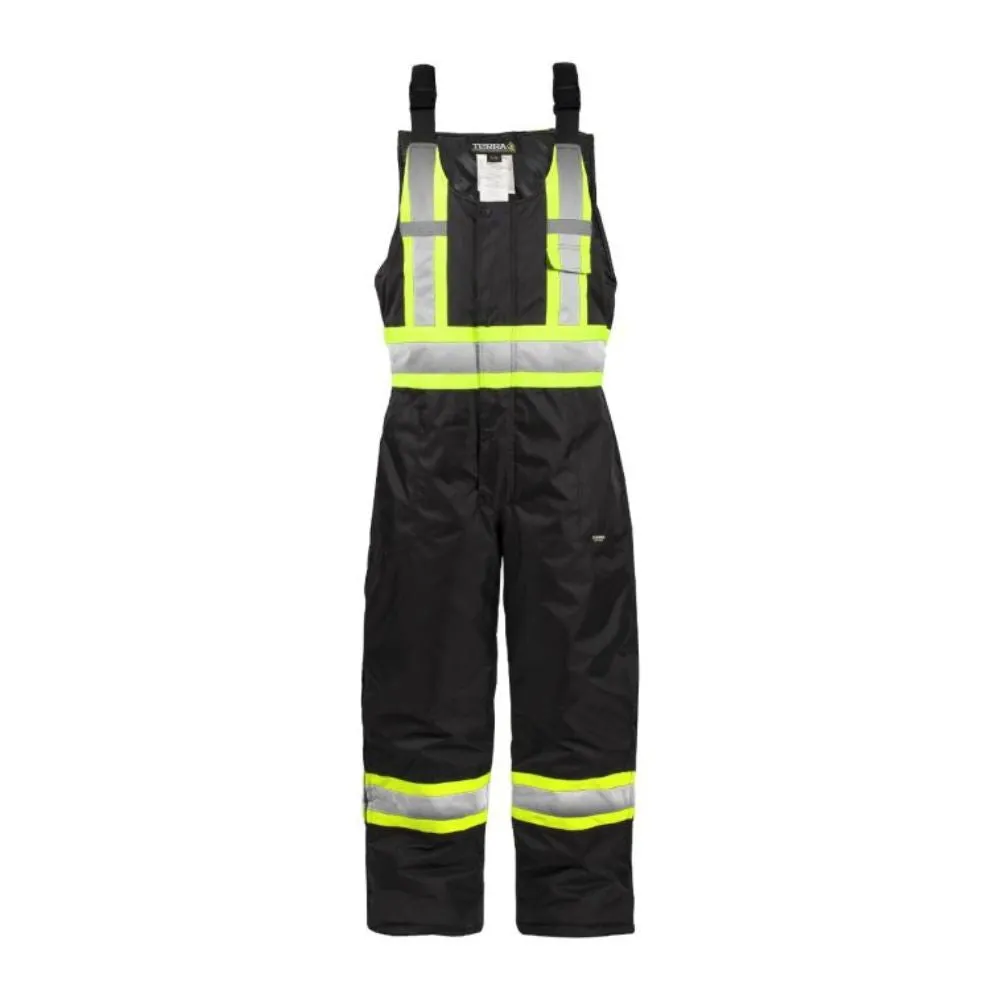 Terra Hi-Vis Men's Insulated Bib Work Overall 116507 - Black