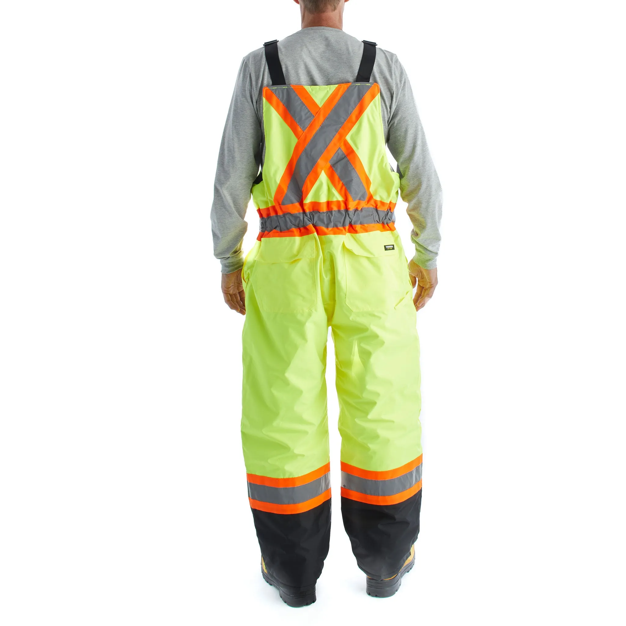 Terra Men's Work Insulated Hi-Vis Bib Overall  116507- Yellow