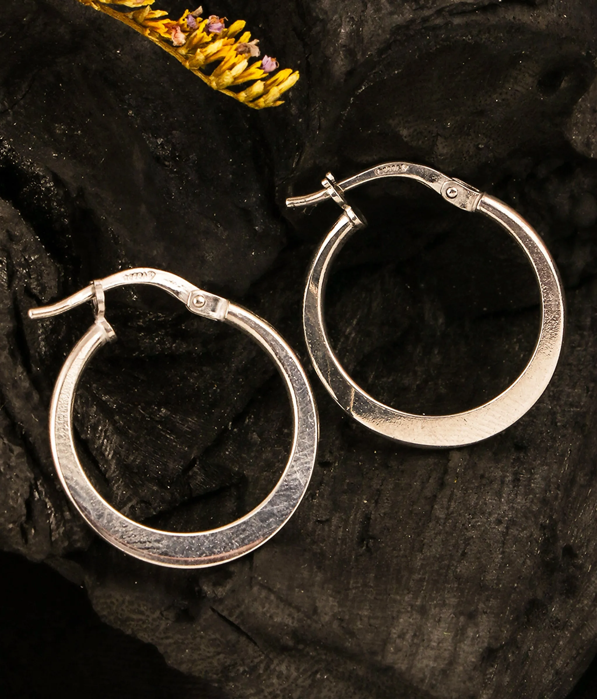 The Anupa Silver Hoops