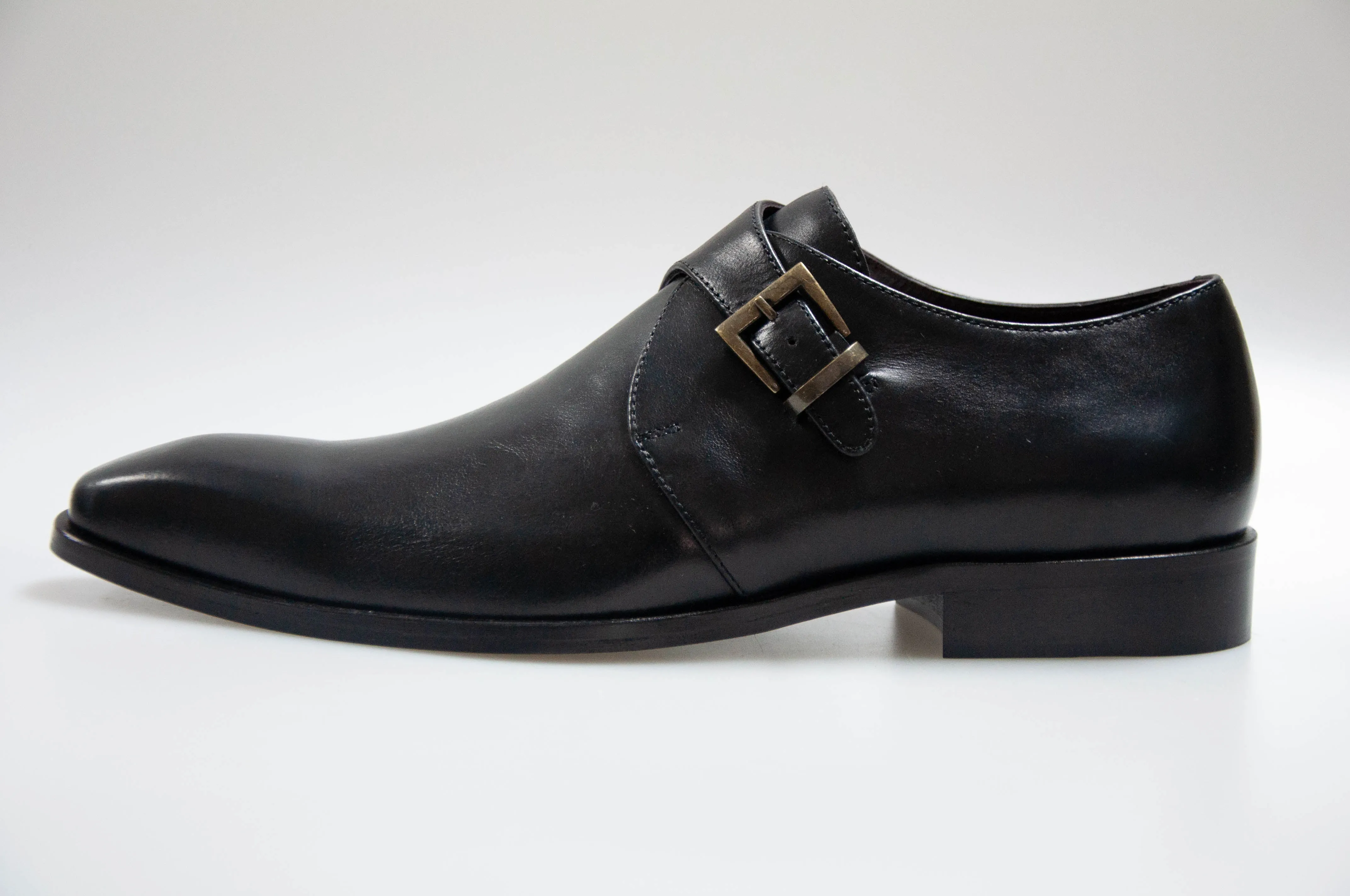 The Single Black Monk Strap Alston Shoe