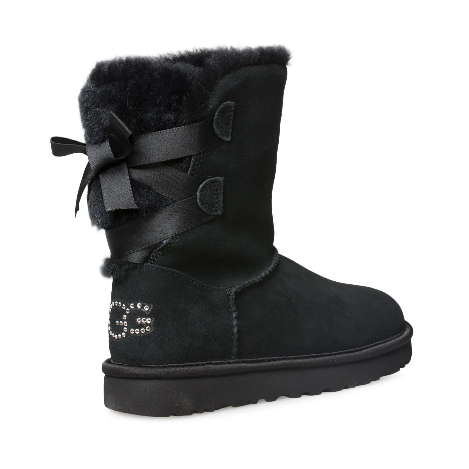 UGG Classic Bling Short Black Boots - Women's