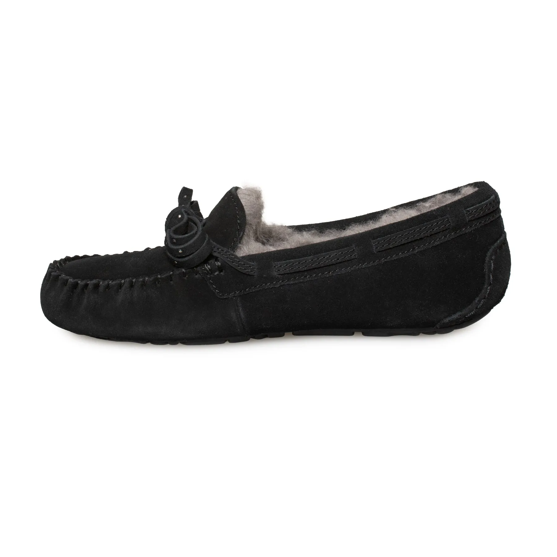 UGG Dakota Bling Bow Black Slippers - Women's