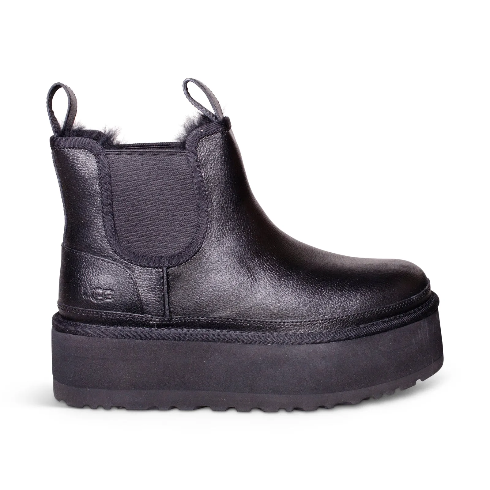 UGG Neumel Platform Chelsea Black Boots - Women's