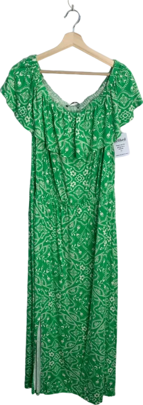 V by Very Green Printed Maxi Dress UK 20