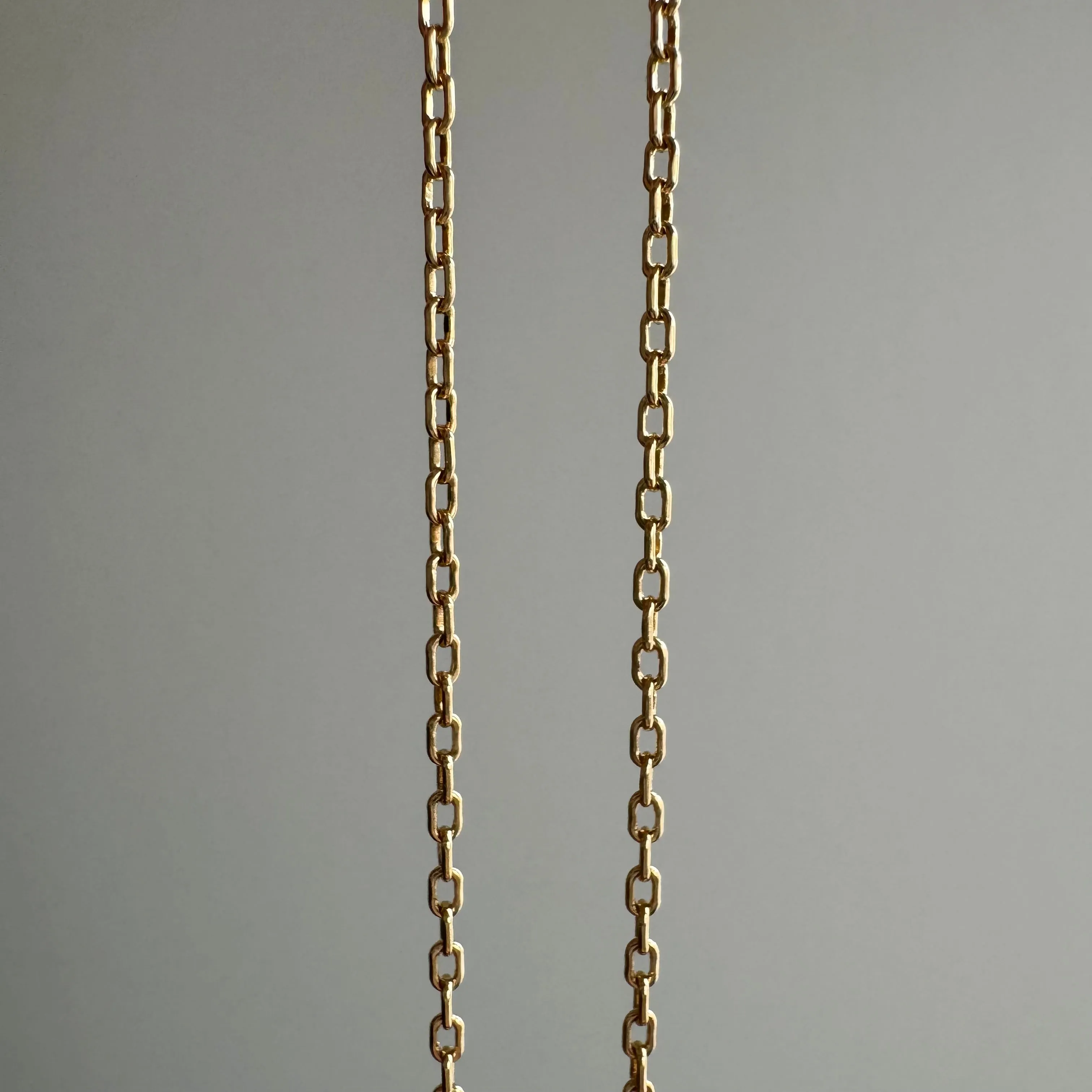 V I N T A G E // dainty biker / 14k yellow gold biker chain / almost 20, 2.3g