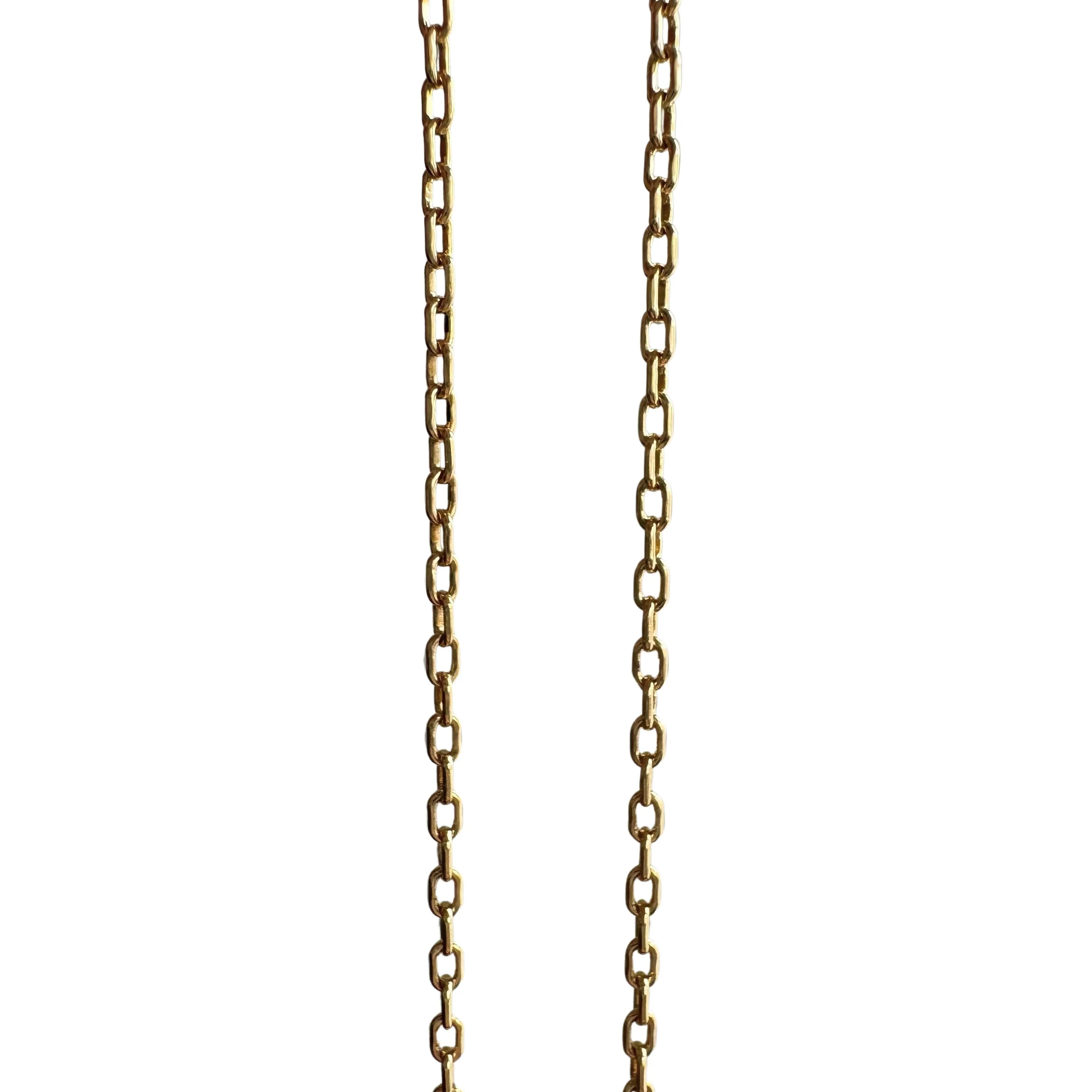 V I N T A G E // dainty biker / 14k yellow gold biker chain / almost 20, 2.3g