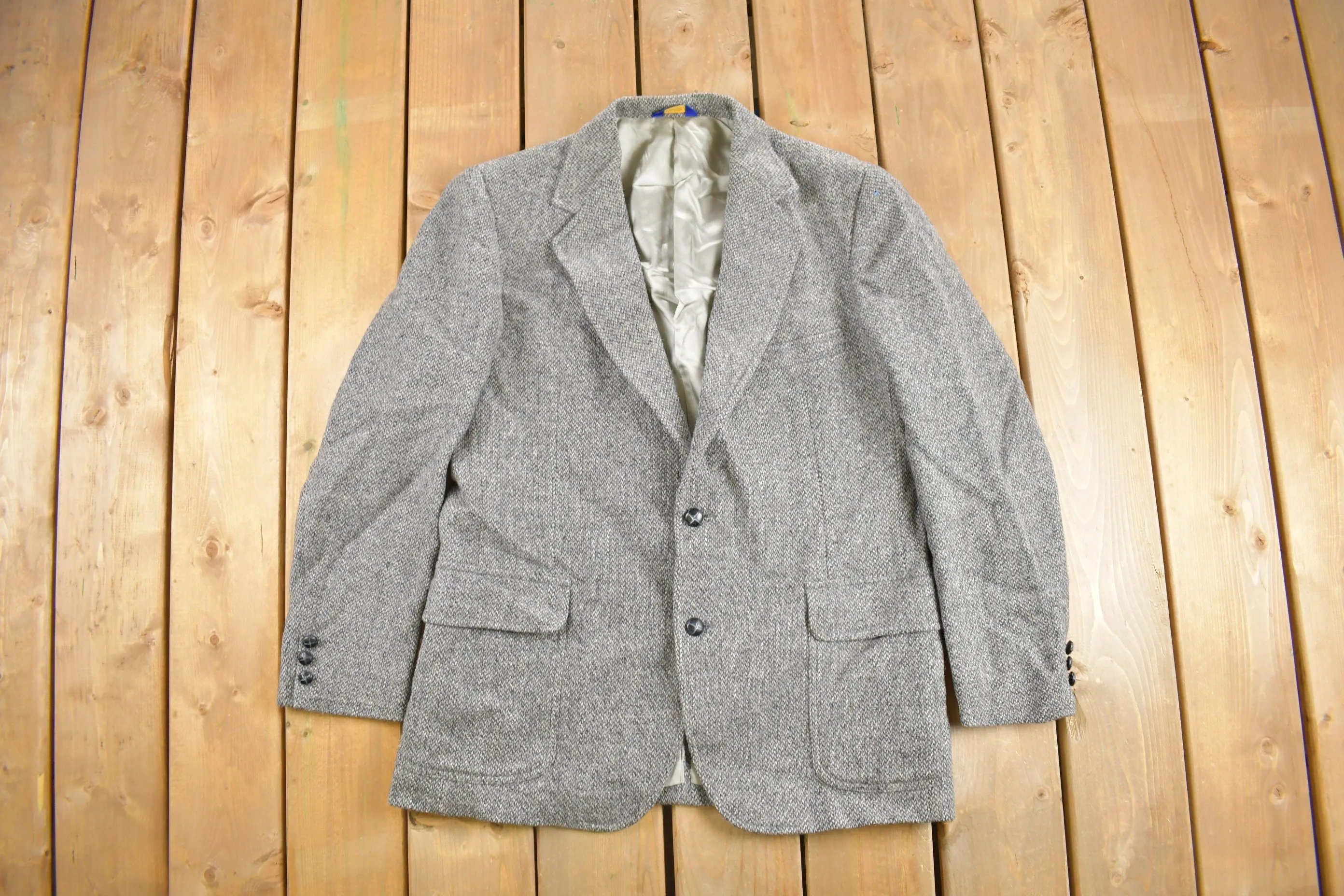 Vintage 1970s Pendleton 100% Wool Blazer / Wool Jacket  / Vintage 90s Jacket / Outdoor / Winter / 80s / 70s Wool Blazer