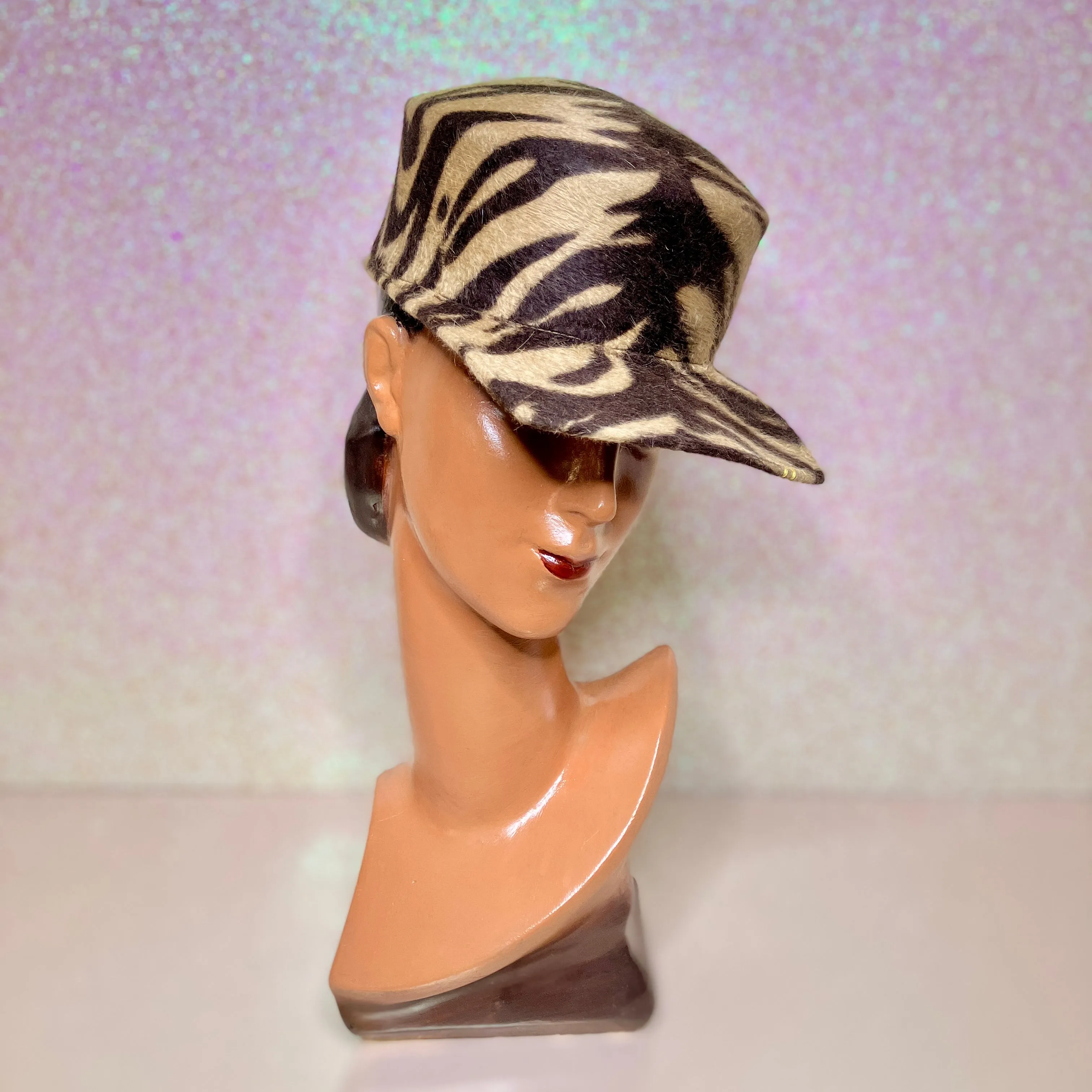 WEARCAPS Brown Zebra Cap - Unika