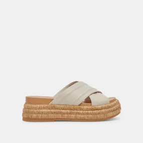 WESLEE SANDALS IVORY LEATHER