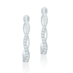 White Gold Diamond Eternal Earrings